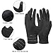 Womens Winter Gloves, Warm Soft Fleece Lined Suede Gloves, Touchscreen Texting by REDESS, Black Line