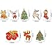13 Pcs Christmas DIY Keychains Diamond Painting Kits for Kids,Full Painting Round Drill Mosaic Making Decorative Kits DIY Paint with Diamonds Arts Crafts
