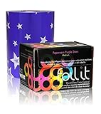 Framar Purple Stars Aluminum Foil Roll, Hair Foils For Highlighting - Medium 1600 ft