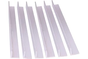 VERNUOS 6 PCS 1" x 1"x 1/8" Aluminum Angle 6061, 12" Length, T6511 Mill Stock, 1/8" Thick