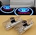 2 LED Door Step Courtesy Light Welcome Light Shadow Logo Projector Lamp F/Toyota Avalon Avanza Camry Corolla Crown Highlander Land Cruiser Prius Previa Sequoia Sienna Reiz Prado Tundra CNAutoLicht