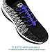 AMLY 4 Pairs of Elastic No Tie Shoelaces, Upgraded Lock, Reflective Shoe Laces for Kids and Adults (White-Brown-Blue-Red)