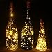 6 Pack Warm White 20 LED Wine Bottle Lights,Ultra Bright Copper String Starry Cork Lights, Table Centerpieces For Bottle DIY,Party,Wine Decor,Christmas,Halloween,Wedding Decoration