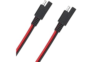 Billion wealth SAE Connector Extension Cable 14 AWG 1 Feet, SAE Quick Connector Disconnect Plug SAE Power Automotive Extension Cable Solar Panel Cable Wire (14 AWG 2 PCS)