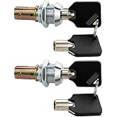 Toolbox Lock with Keys &mdash; Replacement Lock Compatible with Craftsman Tool Cabinets, Tool Chest, Drawer, and Storage Box &mdash; Secure Cabinet Locking System (2 Pack, Keyed Alike)