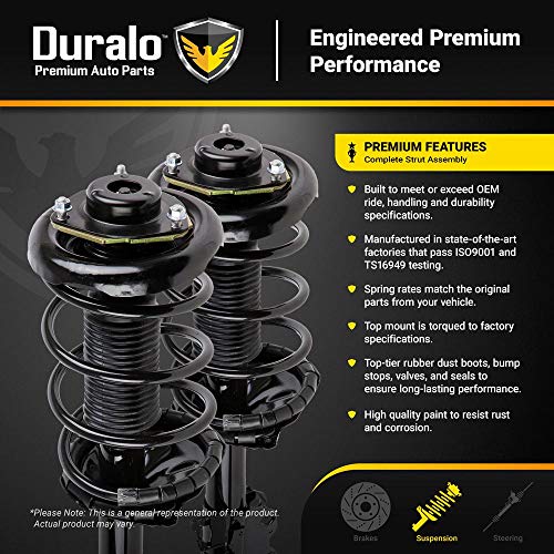 New Pair Duralo Front Strut & Spring Assembly For Buick Lucerne 2006-2011 - Duralo 1192-1370 New