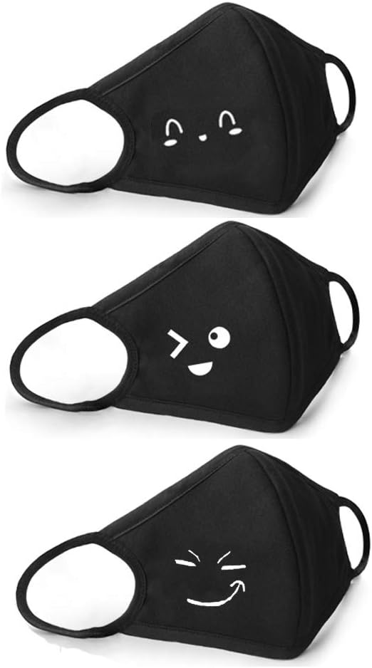 Coolha Cotton Dustproof Mouth Face Mask fashion mask cute masks Women Men Face cover Mouth Masks (W2)