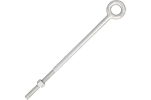 PRO-LIFT E-Rigging Galvanized Drop Forged Regular Eye Bolts - 1/2" x 6" - 5,200 lbs Working Load Limit - Heavy-Duty and Corrosion Resistant