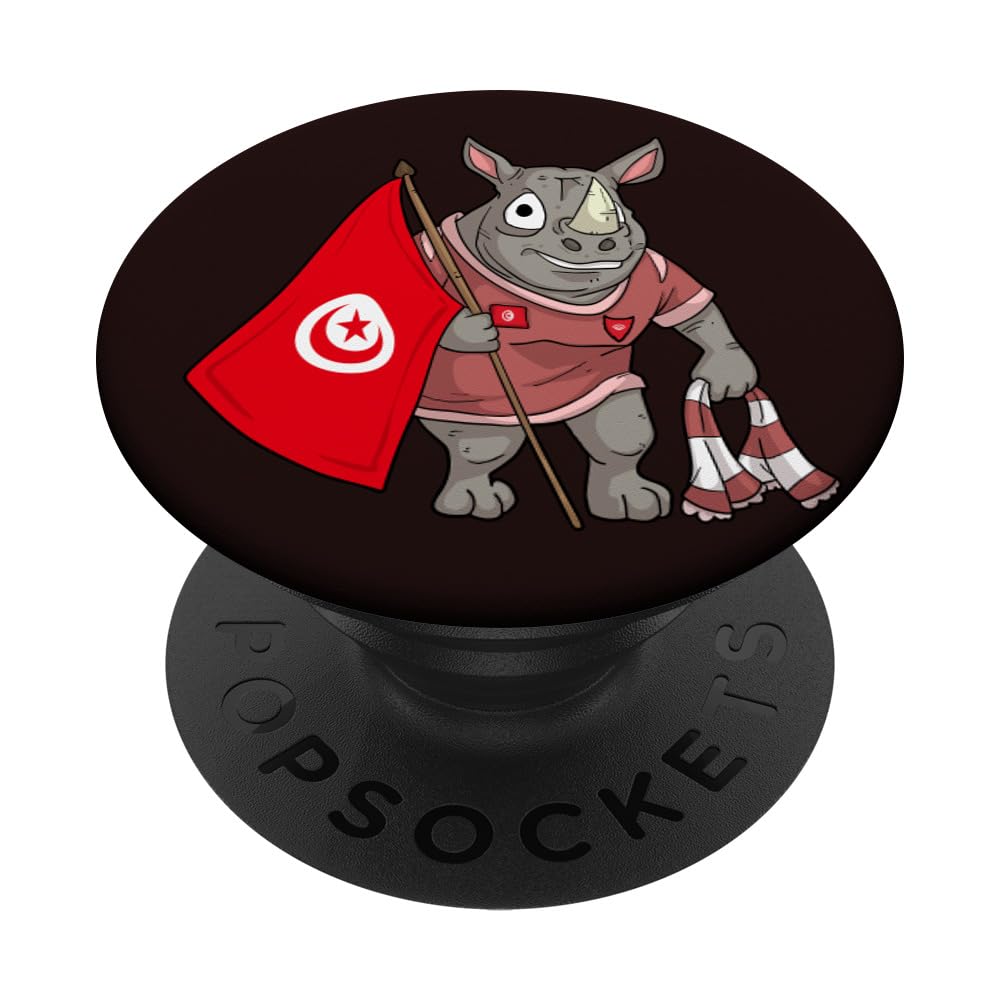 Tunisia Rhinoceros / Tunisian Fans PopSockets Swappable PopGrip