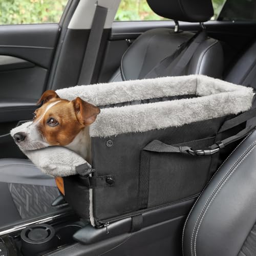 Petsfit Dog Car Seat For Small Dogs Center Console Pet Carrier