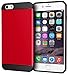 iPhone 6s Plus Case, Apple iPhone 6s Plus, rooCASE [Exec Tough] Slim Fit Case Protective PC / TPU [Corner Protection] Armor Cover Shock Resist Rugged Protective Case for iPhone 6 Plus - Red