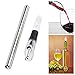 Wine Chiller Stick, Food Grade Stainless Steel Ice Stick with High Sealing Silicon Bottle Plug & Aerator Wine Decanter Pour Out Liquor Red Grape Whiskey Wine Bottle Cooler Wand