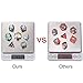7 Die Metal Polyhedral Dice Set DND Role Playing Game Dice Set with Storage Bag for RPG Dungeons and Dragons D&D Math Teaching (Rainbow)
