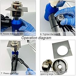 IBOSAD Hydraulic Knockout Hole Punch Driver Kit 1/2