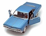 Welly 1965 Chevy Impala SS396 1/24 Scale Diecast Model Car Blue
