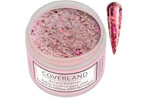 Tones Coverland Acrylic Nail Powder "Head Over Heels" - Limited Edition Acrylic Powder for Nail Design, Sculpting, and Masking Nail Bed Imperfections - Professional Acrylic Nail Supplies - (1.5 Oz)