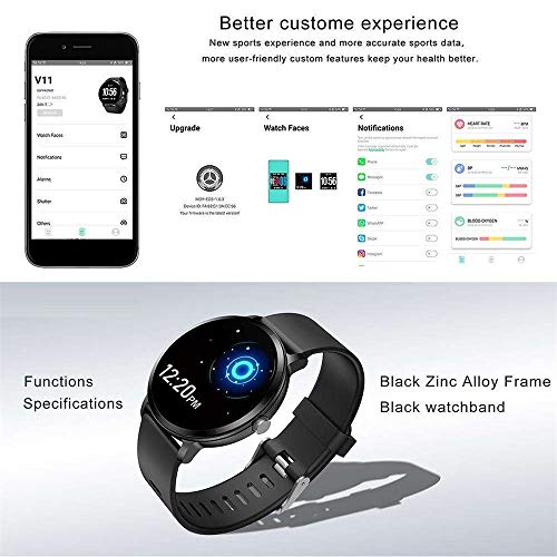 image for MIYA LTD Fitness Tracker Mens,Miya Touch Glass Screen Wristwatch IP67 