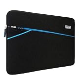Lacdo 12.9 inch Laptop Sleeve Case Compatible 13 Inch New MacBook Pro Touch Bar A1989 A1706 A1708 | 2018 MacBook Air Retina Display A1932 | Dell XPS 13 | Water Repellent Notebook USB-C Bag, Black