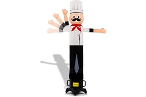 LookOurWay Air Wavers Inflatable Tube Man Set - 6ft Chef Air Waver with Air Dancer Blower - Inflatable Advertising Tube Guy w