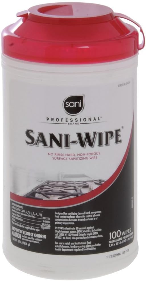 Disinfecting Wipes, 7-3/4 x 10-1/2" 100 Wipes/ Pack