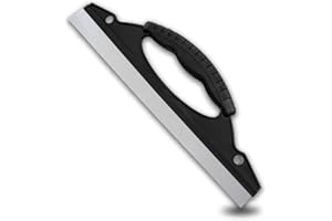 GAOLAOSY Car Wash Squeegee, 12 Inch Automotive Window Squeegees for Drying, Antislip Silicone Auto Windshield Water Blade with Handle, Flexible Vehicle Glass Drying Tool (1PC)