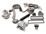 Evergreen TK8010WOPT Fits Chevrolet Suzuki H25A H27A V6 Timing Chain Kit with Oil Pump Water Pump (with Gears)
