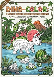 Livro DINO-COLOR: O LIVRO DE COLORIR DE DINOSSAUROS HÍBRIDOS