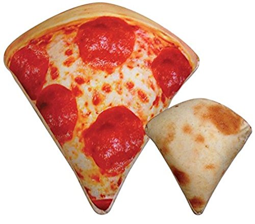 iscream Snack Shack Photoreal Pizza Slice Shaped 17" x 17" Microbead Accent Pillow