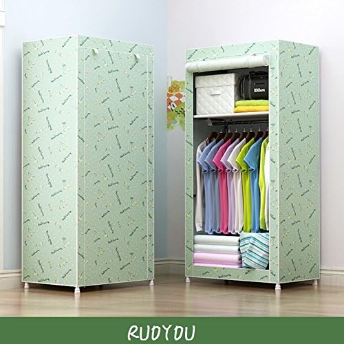 RUOYOU Dust-proof Wardrobe,Portable Collapsible Cabinet,Assembled Single People Closet For Home Bedroom-D 150x70x45cm(59x28x18inch)