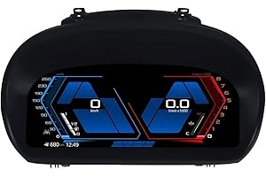 Virtual Cockpit CarPlay Compatible with BMW 1 Series E81 E82 E87 E88 Digital LCD Dashboard Speedometer Instrument Cluster Pan