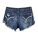 MsShe Women's Plus Size Destroyed Washed Short Jeans Pants Denim Shorts 22W