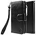 Style4U Motorola Moto G (3rd Gen) Case, Moto G3 Case, Premium PU Leather Stand Wallet Case with ID Credit Card/Cash Slots for Motorola Moto G (3rd Generation) / Moto G3 + 1 Stylus [Black]