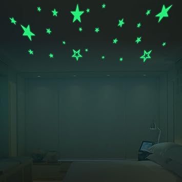 Lifeup Creative Diy Glow In The Dark Stars Wall Ceiling Stickers