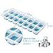 OMorc Ice Cube Trays 4 Pack, Easy-Release Silicone and Flexible 14-Ice Trays with Spill-Resistant Removable Lid, LFGB Certified & BPA Free, Stackable