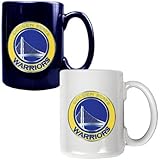 NBA Golden State Warriors Two Piece Ceramic Mug Set - Primary Logo
