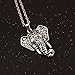 ZEALMER Vintage Silver Good Luck Elephant Owl Necklace Pendant Feathers Chain Tassel