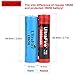 UltraFire Rechargeable Batteries 18650 Battery Charger Rechargeable Lithium Battery Button Top Battery 2200mAh MAX 3.7V (2 Pack) and 18650 Charger 18650 Battery Case for LED Flashlight Torch