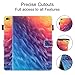 iPad 9.7 Inch 2018 2017 / iPad Air 2 / iPad Air Case,Dteck Leather Stand Smart-Shell Case with Auto Sleep/Wake Function Card Slot Protective Cover for Apple iPad 6th/5th Gen,iPad Air 1/2,Rainbow Ice