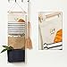 Nasogod Hanging Storage Bag, Wall Mounted 3 Bags Nursery Storage Bag Over The Door Storage Pockets Fabric Wall Door Closet Hanging Storage Bag Organizer 2 Packs Stripe