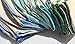 2 Ply 11x12 Inches Natural Unbleached Birdseye Paperless Towel Set of 10 Assorted Blues and Greens