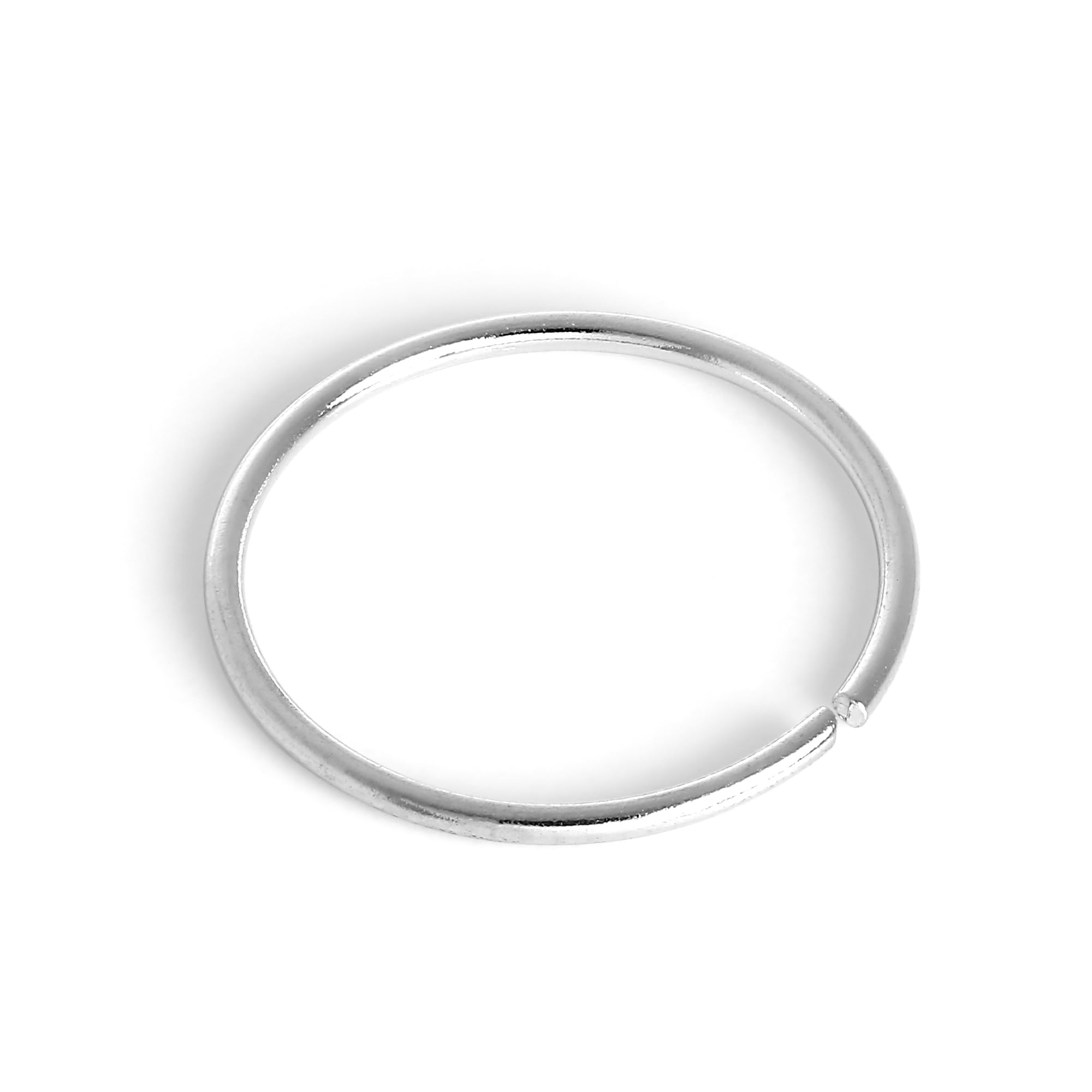 jewellerybox 9ct White Gold 8mm Nose Hoop Ring