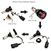 SiriusLED MX 8000 Lumen ZES Chip Extremely Bright LED Headlight Fog Lamp Conversion Kit Pure White 6500K Size 9007 Set of 2