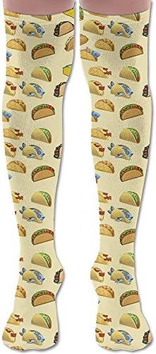 MAMAC New Knee Tights Stockings I Love Tacos Creating Sports Socks