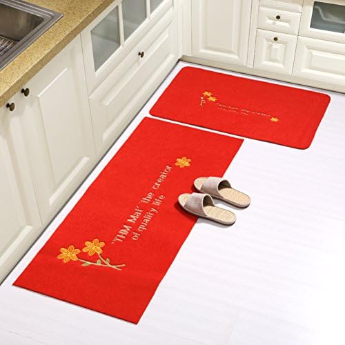 JKOPWLXGHWTC Kitchen Floor Mats/Sliver of Home Mat/Doormat/Foot Pad/Water-Absorption Non-sliping Mats-A 50x80cm(20x31inch)