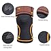 711TEK Compression Knee Sleeves - Best Knee Brace for Men & Women – Knee Support for Running and All Sports,Faster Injury Recovery (Orange, Large-2P)