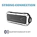 CYLO Waterproof Bluetooth Speaker Rock Solid IPX67 Portable with Powerful 2 X 3.0 Watt Output, 33-Foot Bluetooth Range with Waterproof Bluetooth Speaker Rugged Heavy-Duty Shockproof Capability