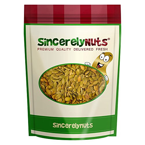 Sincerely Nuts Unsalted Pumpkin Seeds No Shell- 3 Lb. Bag- Highly Nutritious- Sealed for Freshness- Enticing Texture & Flavor- 100% Kosher Certified