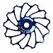 Creazy 13T MTB Ceramic Bearing Jockey Wheel Pulley Road Bike Bicycle Rear Derailleur (Blue)