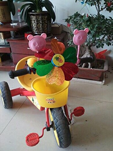 AISHEMI 2PCS Children Bicycle Safe Rearview Mirror Bicycle Mirror with Ears, Bike Mirror 360 ° Rotation with Handlebar 1.8 cm - 2 cm (0.71 in - 0.79 in) Diameter (pink) - Thumbnail 3
