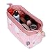 Makeup Bag/Travel Cosmetic Bags/Brush Pouch Toiletry Kit Fashion Women Jewelry Organizer with Zipper Portable Cube Purse (Alpaca Pink)